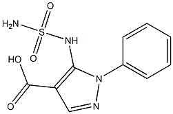 5-[(aminosulfonyl)amino]-1-phenyl-1H-pyrazole-4-carboxylic acid Struktur