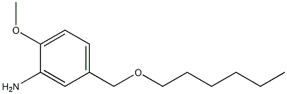 5-[(hexyloxy)methyl]-2-methoxyaniline Struktur