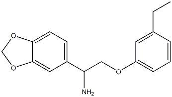 5-[1-amino-2-(3-ethylphenoxy)ethyl]-2H-1,3-benzodioxole Struktur