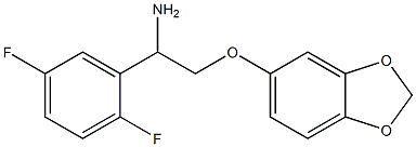 5-[2-amino-2-(2,5-difluorophenyl)ethoxy]-2H-1,3-benzodioxole Struktur