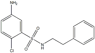 5-amino-2-chloro-N-(2-phenylethyl)benzene-1-sulfonamide Struktur