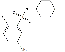 5-amino-2-chloro-N-(4-methylcyclohexyl)benzene-1-sulfonamide Struktur