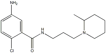 5-amino-2-chloro-N-[3-(2-methylpiperidin-1-yl)propyl]benzamide Struktur