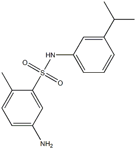 5-amino-2-methyl-N-[3-(propan-2-yl)phenyl]benzene-1-sulfonamide Struktur