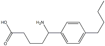 5-amino-5-(4-butylphenyl)pentanoic acid Struktur