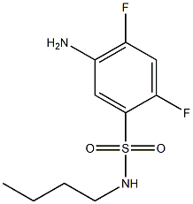 5-amino-N-butyl-2,4-difluorobenzene-1-sulfonamide Struktur