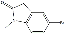 5-bromo-1-methyl-2,3-dihydro-1H-indol-2-one Struktur