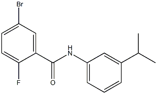 5-bromo-2-fluoro-N-[3-(propan-2-yl)phenyl]benzamide Struktur