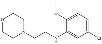 5-chloro-2-methoxy-N-[2-(morpholin-4-yl)ethyl]aniline Struktur