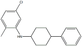 5-chloro-2-methyl-N-(4-phenylcyclohexyl)aniline Struktur