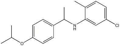 5-chloro-2-methyl-N-{1-[4-(propan-2-yloxy)phenyl]ethyl}aniline Struktur