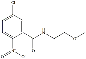 5-chloro-N-(1-methoxypropan-2-yl)-2-nitrobenzamide Struktur