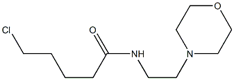 5-chloro-N-[2-(morpholin-4-yl)ethyl]pentanamide Struktur