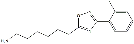 6-[3-(2-methylphenyl)-1,2,4-oxadiazol-5-yl]hexan-1-amine Struktur