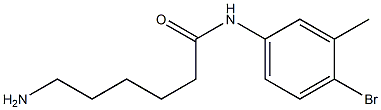 6-amino-N-(4-bromo-3-methylphenyl)hexanamide Struktur