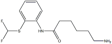 6-amino-N-{2-[(difluoromethyl)thio]phenyl}hexanamide Struktur