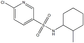 6-chloro-N-(2-methylcyclohexyl)pyridine-3-sulfonamide Struktur