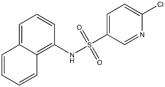 6-chloro-N-(naphthalen-1-yl)pyridine-3-sulfonamide Struktur