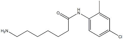 7-amino-N-(4-chloro-2-methylphenyl)heptanamide Struktur