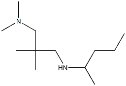 dimethyl({2-methyl-2-[(pentan-2-ylamino)methyl]propyl})amine Struktur