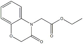 ethyl 2-(3-oxo-3,4-dihydro-2H-1,4-benzoxazin-4-yl)acetate Struktur