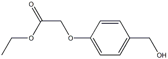 ethyl 2-[4-(hydroxymethyl)phenoxy]acetate Struktur