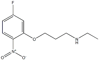 ethyl[3-(5-fluoro-2-nitrophenoxy)propyl]amine Struktur