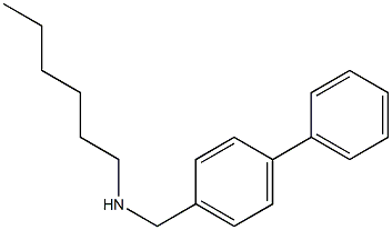 hexyl[(4-phenylphenyl)methyl]amine Struktur