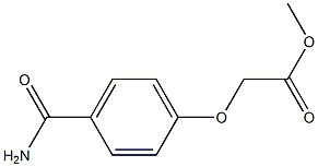 methyl 2-(4-carbamoylphenoxy)acetate Struktur