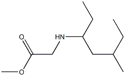 methyl 2-[(5-methylheptan-3-yl)amino]acetate Struktur