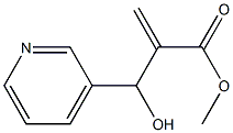 methyl 2-[hydroxy(pyridin-3-yl)methyl]prop-2-enoate Struktur