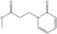 methyl 3-(2-oxo-1,2-dihydropyridin-1-yl)propanoate Struktur