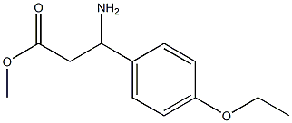 methyl 3-amino-3-(4-ethoxyphenyl)propanoate Struktur