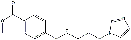 methyl 4-({[3-(1H-imidazol-1-yl)propyl]amino}methyl)benzoate Struktur