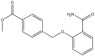 methyl 4-(2-carbamoylphenoxymethyl)benzoate Struktur