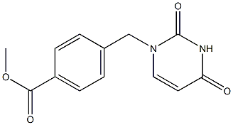 methyl 4-[(2,4-dioxo-1,2,3,4-tetrahydropyrimidin-1-yl)methyl]benzoate Struktur