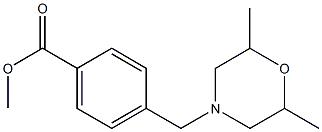 methyl 4-[(2,6-dimethylmorpholin-4-yl)methyl]benzoate Struktur