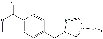 methyl 4-[(4-amino-1H-pyrazol-1-yl)methyl]benzoate Struktur