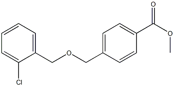 methyl 4-{[(2-chlorophenyl)methoxy]methyl}benzoate Struktur