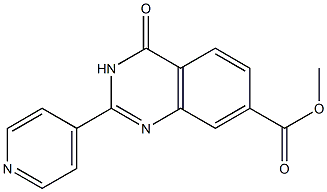 methyl 4-oxo-2-pyridin-4-yl-3,4-dihydroquinazoline-7-carboxylate Struktur