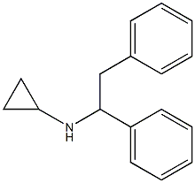 N-(1,2-diphenylethyl)cyclopropanamine Struktur