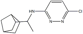 N-(1-{bicyclo[2.2.1]heptan-2-yl}ethyl)-6-chloropyridazin-3-amine Struktur