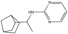 N-(1-{bicyclo[2.2.1]heptan-2-yl}ethyl)pyrimidin-2-amine Struktur