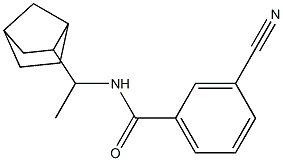 N-(1-bicyclo[2.2.1]hept-2-ylethyl)-3-cyanobenzamide Struktur