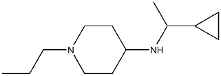 N-(1-cyclopropylethyl)-1-propylpiperidin-4-amine Struktur