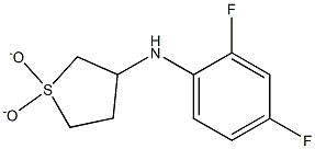 N-(2,4-difluorophenyl)-N-(1,1-dioxidotetrahydrothien-3-yl)amine Struktur