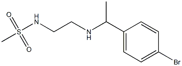 N-(2-{[1-(4-bromophenyl)ethyl]amino}ethyl)methanesulfonamide Struktur