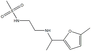 N-(2-{[1-(5-methylfuran-2-yl)ethyl]amino}ethyl)methanesulfonamide Struktur