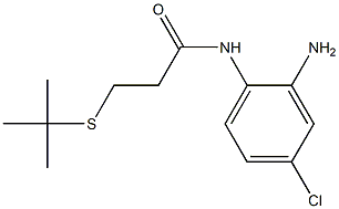 N-(2-amino-4-chlorophenyl)-3-(tert-butylsulfanyl)propanamide Struktur