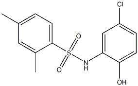 N-(5-chloro-2-hydroxyphenyl)-2,4-dimethylbenzene-1-sulfonamide Struktur